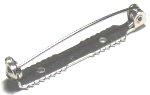 Black Plastic Pin Brooch